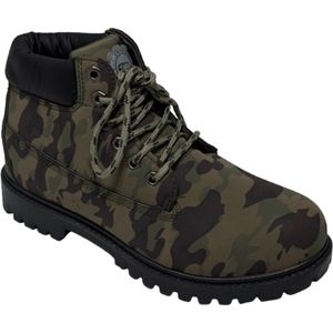 Elong500® - Heren Schoenen - Laarzen Heren - Veterboots - Wandelschoenen voor Heren - Leger Groen - Maat 42