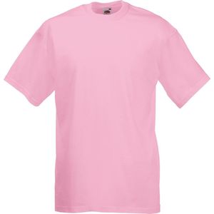 Fruit Of The Loom Heren Valueweight T-shirt met korte mouwen (Licht Roze)