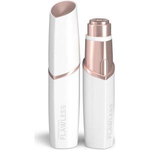 Oplaadbare Gezichtsfluff Eliminator - FLAWLESS FINISH - Vlekkeloos gezicht - Zacht en veilig - Wit