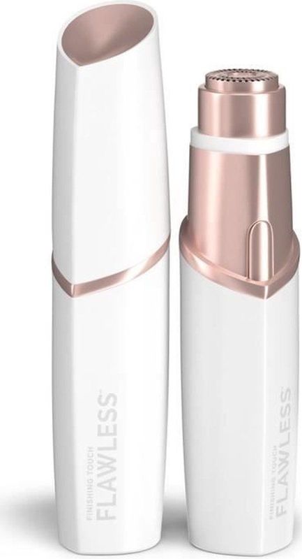 Oplaadbare Gezichtsfluff Eliminator - FLAWLESS FINISH - Vlekkeloos gezicht - Zacht en veilig - Wit