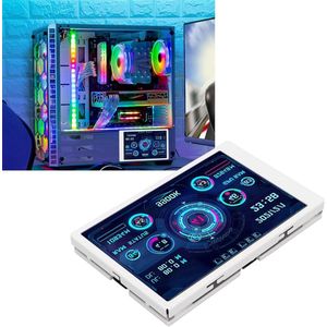 35 Inch IPS USB Mini-scherm AIDA64 Computer Temp Monitor Draagbaar Oogbescherming PC CPU Data Monitor 320 X 480 - Monitor voor computer temperatuur - Wit .