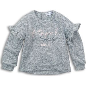 Dirkje - Meisjes T Shirt - Grey Melee - Maat 56