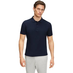 FALKE - Basic Polo Shirt - Blauw - Heren - Piqué Katoen
