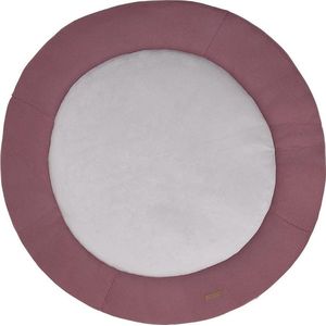 Baby's Only Gebreid boxkleed rond Classic - Parklegger - Speelkleed - Stone Red - Ø90 cm - Extra dik - Boxmatras - Tweezijdig te gebruiken