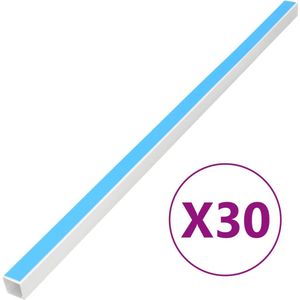 vidaXL - Kabelgoot - zelfklevend - 30x20 - mm - 30 - m - PVC