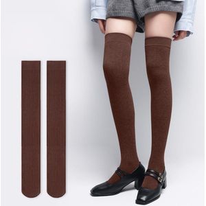 Overknee sokken - 56-58 cm lang - Sterke druk afslankende compressiekousen voor de herfst en winter - herfst- en winterartikelen voor meisjes - overknee sokken voor de herfst en winter - dikke warme kousen voor dames - strak en valt niet af