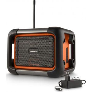 Powerplus dual Power draagbare werfradio POWDP8061 - 20 V radio - met USB aansluting, Bluetooth en DAB+/FM zenders - Zonder accu en lader