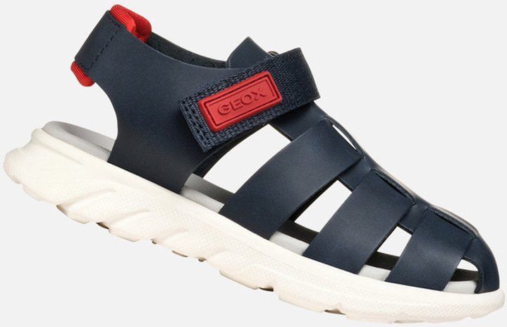 GEOX SANDAL AIRADYUM JONGENS Sandalen - MARINEBLAUW/ROOD - Maat 24