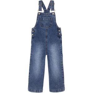 Salopet - Zwart - Jeans - Voor Meisjes - Wijde Pijpen - 100% Katoen