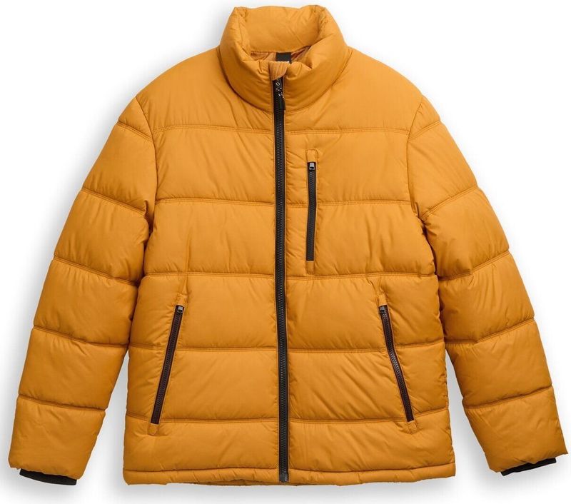 Tom Tailor - Gewatteerd Jack - Regular Fit - Effen - Opstaande Kraag