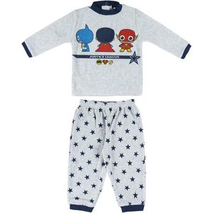 Baby-pyjama met superhelden, velour, maat 98