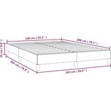 VidaXL Bedframe Stof Crèmekleurig 140x200 cm