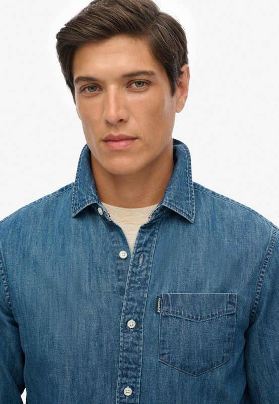Superdry - Essentials - Overhemd - Lange Mouwen