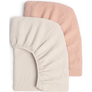 Inovra ® Zachte en Ademende Katoenen Hoeslakens voor Kinderbedden in Set van 2 Stuks