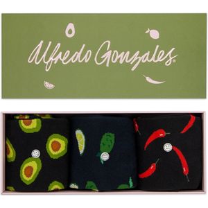 Alfredo Gonzales Giftbox 3 Paar Pepers, Avocado, Limoen - S