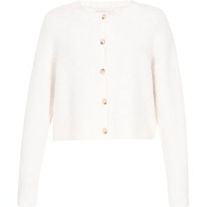 Usha - Cardigan - Wit - Casual Stijl