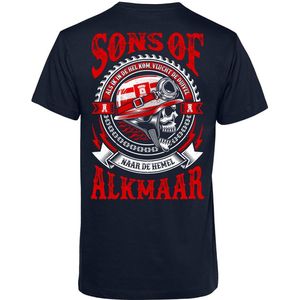 T-shirt Sons Of Alkmaar | Kerstcadeau | Cadeau voor man | Vaderdag | Navy | maat XL