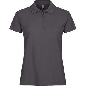 Clique Basic Polo Women 028231 - metaalgrijs