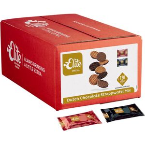 Koekjes elite dutch chocolate stroopwafel mix | Doos a 120 stuk