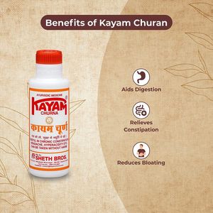 Ayurvedic Kayam Churna - Useful in Chronic Constipation, Headache, Hyperacidity - Chronische Constipatie, Hoofdpijn en maagzuur
