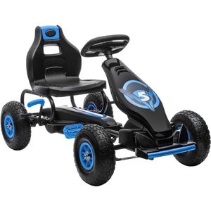 Zylo® Skelters voor Jongens - Ligfiets - Verstelbaar Zadel - Blauw - 121cm x 58cm x 61cm