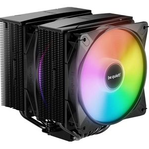 be quiet! Pure Rock Pro 3 LX - Koeler voor processor - 61.8 cfm - 2000 rpm - 14.0 - 34.8 dBA - 2x Light Wings LX 120mm PWM ARGB fans - 4-pin PWM - 3-pin ARGB - zwart