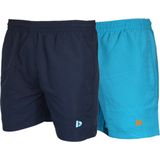 Donnay - Sport/Zwemshort Toon - Navy/Sea Blue - 2-Pack - Heren