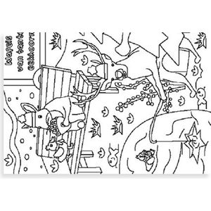 Inkleurkaarten 5x “Wintermagie”