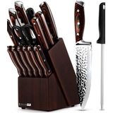 Messenset - Zwart - RVS - 6 Stuks