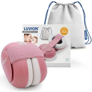 LUVION® Baby Gehoorbeschermer - Premium gehoorbescherming voor je baby - tot 3 jaar - Dusty Pink