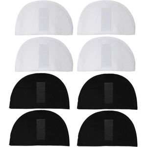 Inovra Plus - Schoudervullingen Dames - Ademend Sponskussen - Schouderversterking - Kledingaanpassing - Wit Zwart - Set van 4 paar