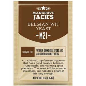 Gedroogde biergist Belgian Wit M21 – Mangrove Jack’s Craft Series - 10 g