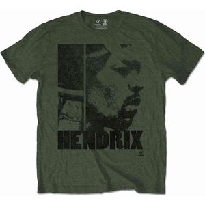 Jimi Hendrix - Let Me Live Heren T-shirt - XL - Groen