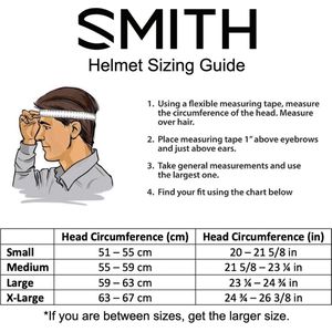 Smith Mission matte white snowboard- en skihelm - Maat: M