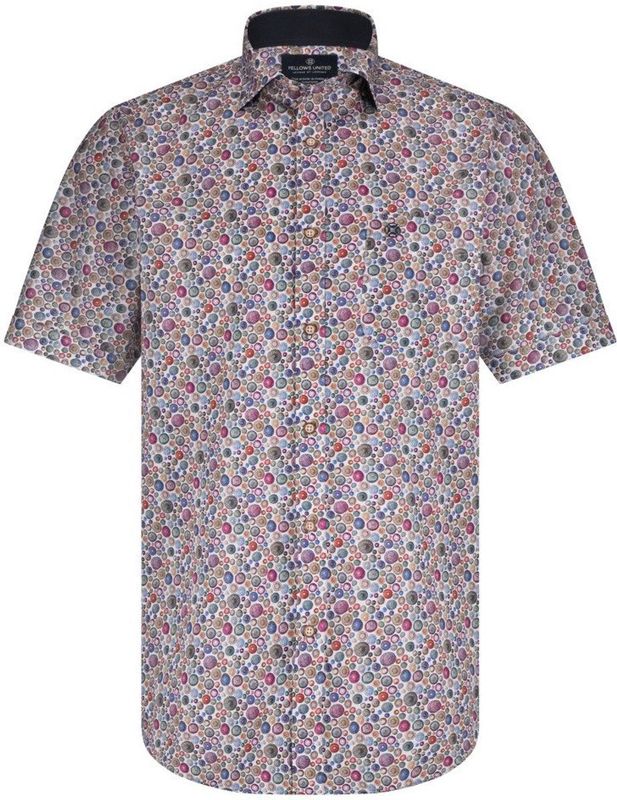 Fellows United Korte Mouw Overhemd Dots Stretch Multicolor (51.6618 - 165)