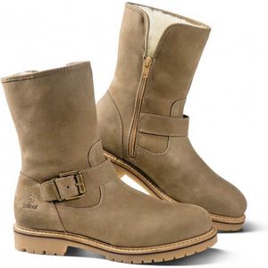 Fellhof Adeline winterlaarzen dames maat 38 – taupe – gevoerde laarzen – warme laarzen - lamswol – temperatuurregulerend – antislipzool