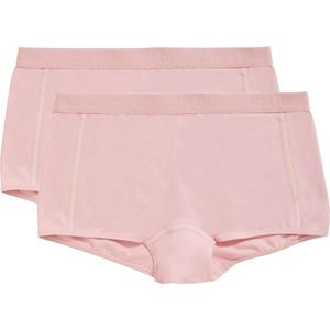 ten Cate Basics shorts ash pink 2 pack voor Meisjes | Maat 98/104