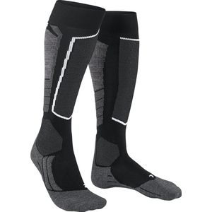 FALKE SK2 Intermediate Vegan heren skiing kniekousen - zwart (black-mix) - Maat: 44-45