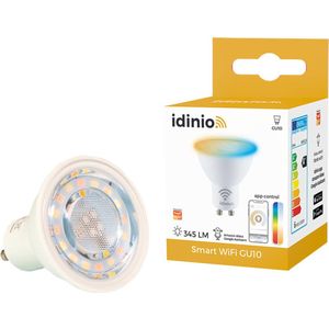 IDINIO Smart LED Spot GU10 - White & Color - Dimbaar - Bedienbaar met App - Ledlamp