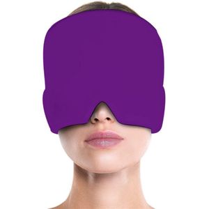 Bovista Migraine Masker - Headache Relief Cap - Migraine Muts - Hoofdpijn - Gel - Paars
