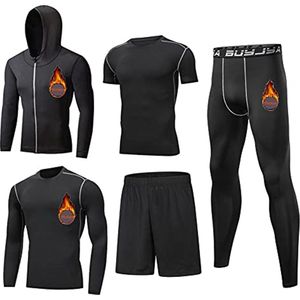 Heren Slank Slim Compressiekleding Set