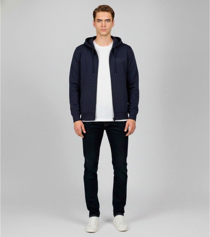 Guess - M5BQ48K9Z21 - Sweatshirt - Blauw - Polyester