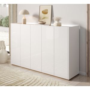 Meubella - Schoenenkast Encore - Wit - 156 cm