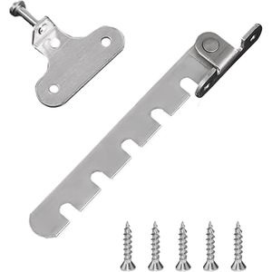 Raamvastzetters - Witte raamstoppers - Raamuitzetters - Ramen - Raamaccessoires - Raam- en deurvastzetters - Windhaken - Kunststof en metaal - 10,6 x 1,4 cm - Verstelbaar - Inbraakwerend - Raambeveiliging - Voor naar binnen draaiende ramen -Set van 4