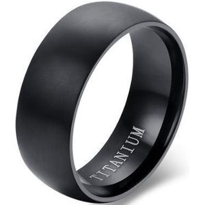 Schitterende Zwarte Titanium Ring | Damesring | Herenring