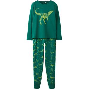 NAME IT - NKMNIGHTSET LS DINO - Jongens - Pyjamaset