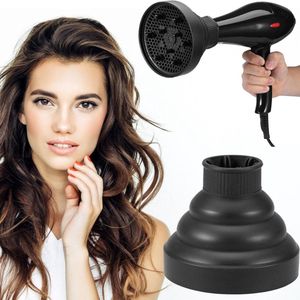 Diffuser Opzetstuk - Krulborstel voor Fohn Universeel - Multistyler - Zwart