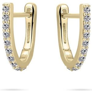 Gisser Jewels Goud Oorringen Goud VGKC1015 - Sieraad - Oorbellen - 14 Karaat Goud - Ø 15 mm