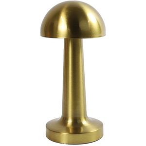 tafellamp led goud touch -Tafellamp m/dichte kap ro Lampa goud-L9/B9 - Hoogte 21CM - Draadloos