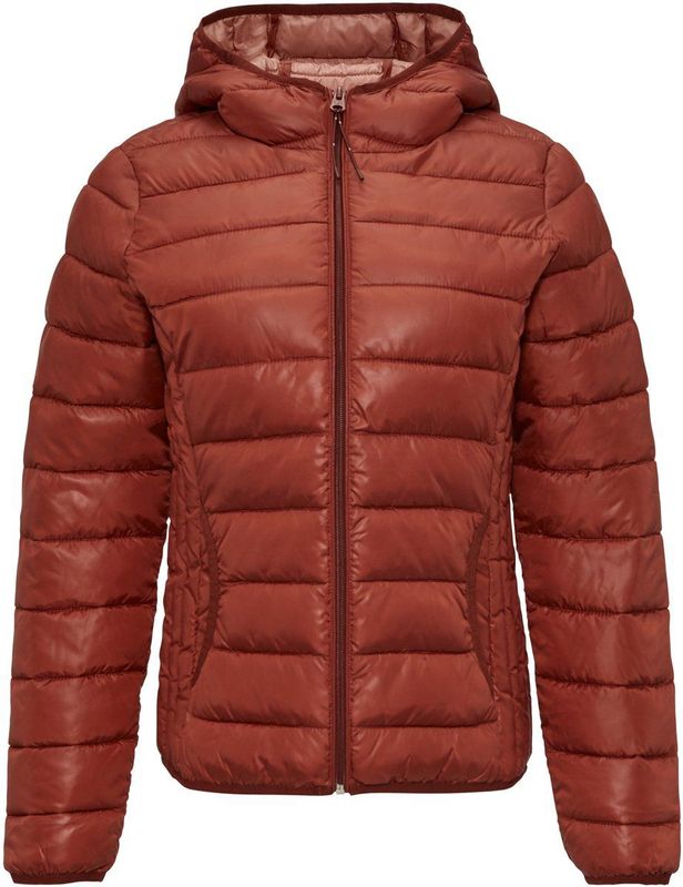 Gewatteerde Jas - Effen - Licht Gevoerd - Normale Pasvorm